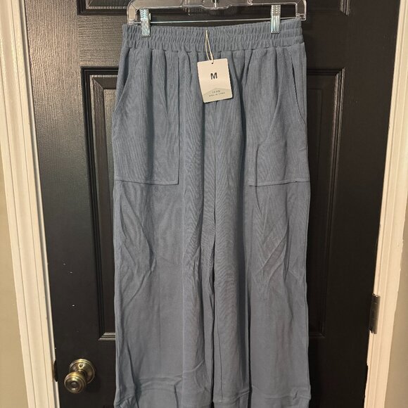 Pants - NWT Womens Barrel Style Lightweight Sweatpants Light Blue Cotton Medium